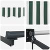 Manual Articulated Arm Awning with LEDs 4 X 3 M