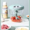 Manual Vegetable and Fruit Chopper 900ml Capacity 5 Stainless Steel Blades Compact Design Household Food Processor