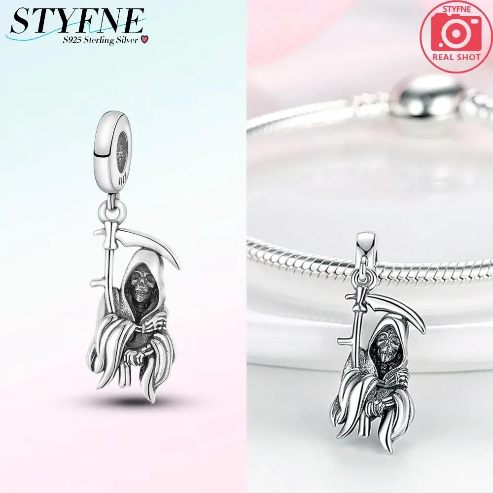 Copperhalloween Luminous Ghost Skull Beads Charm Fit Original Bracelet Women'S Diy Boutique Jewelry Gift