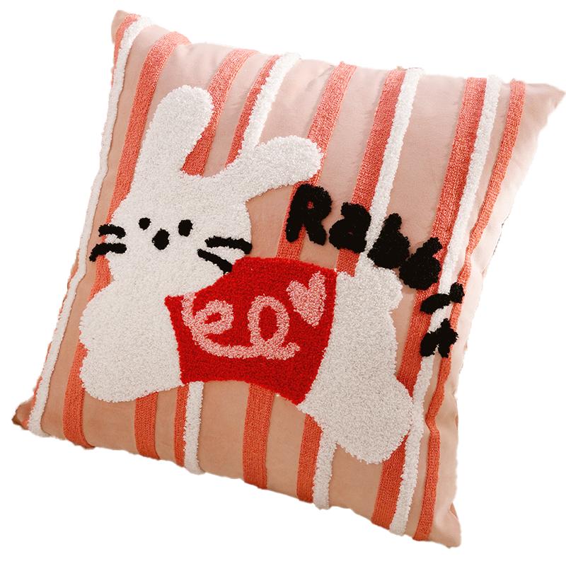 Blanket Cute Headboard Cushion Throw Pillow Cover Children's Throw Pillow for Decoration Cartoon Living Room Sofa Throw