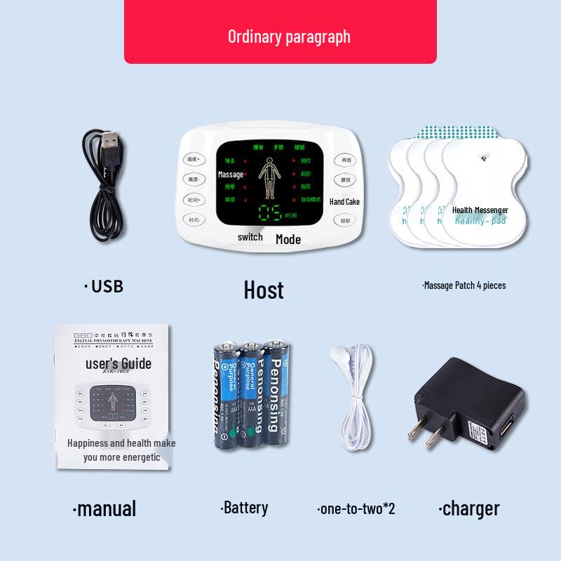 Rechargeable Multi-Function Digital Pulse Massager for Full Body Meridian Therapy