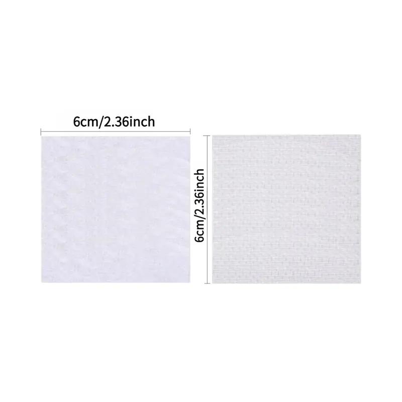 10pair 6cm/2.36inch Self-Adhesive Hook and Loop Tape Dot Double-Sided Adhesive Tape Nylon Sticker With Glue For Home Office