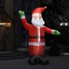 VidaXL Inflatable Santa Claus with LED Christmas Decoration Christmas Ornament Front Door Garden Patio Terrace Outdoor 331412