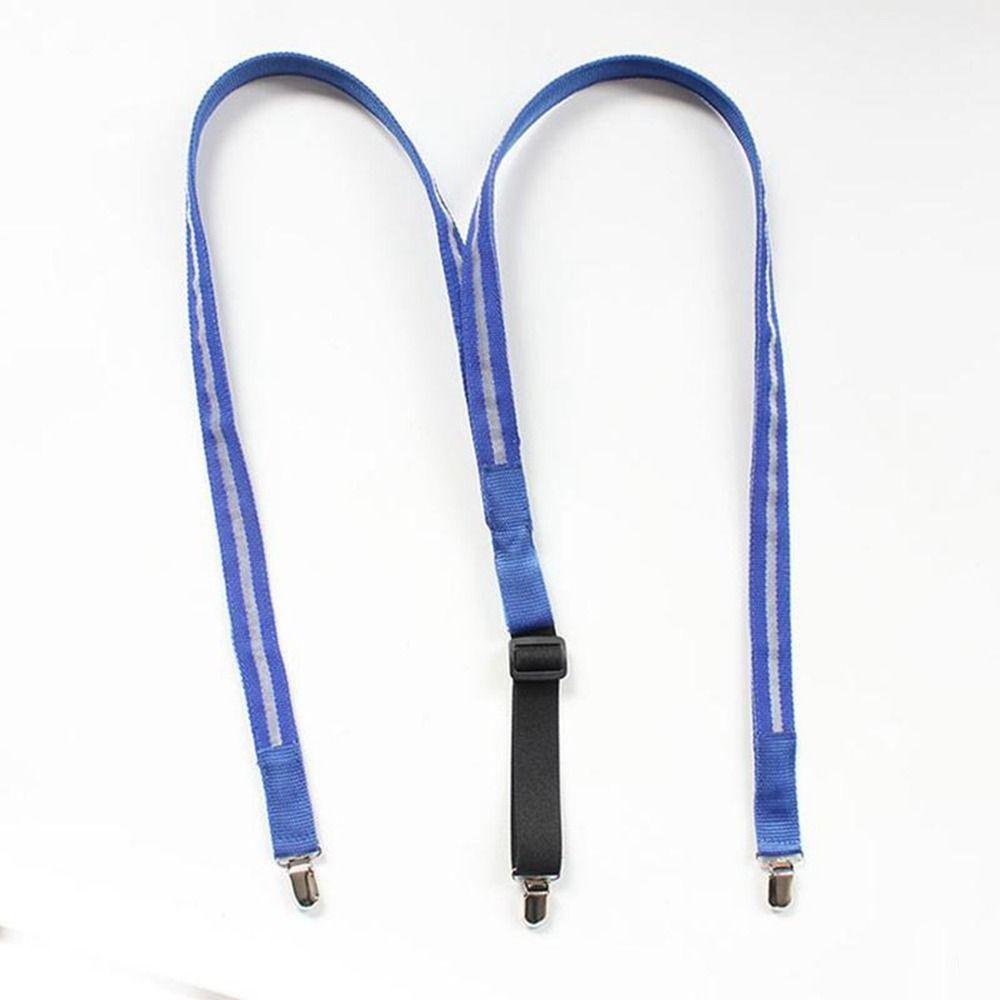 Music Festival Costume Tie Suspenders Set Hanging Pants Clip LED Suspenders Clips Luminous Bow Tie