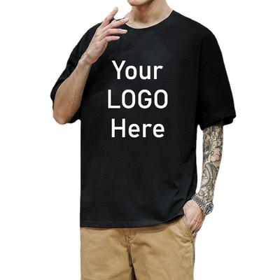 %100 Pamuk 200gsm Erkek Kısa Kollu Tişört Özel Logo Tasarım Tişört