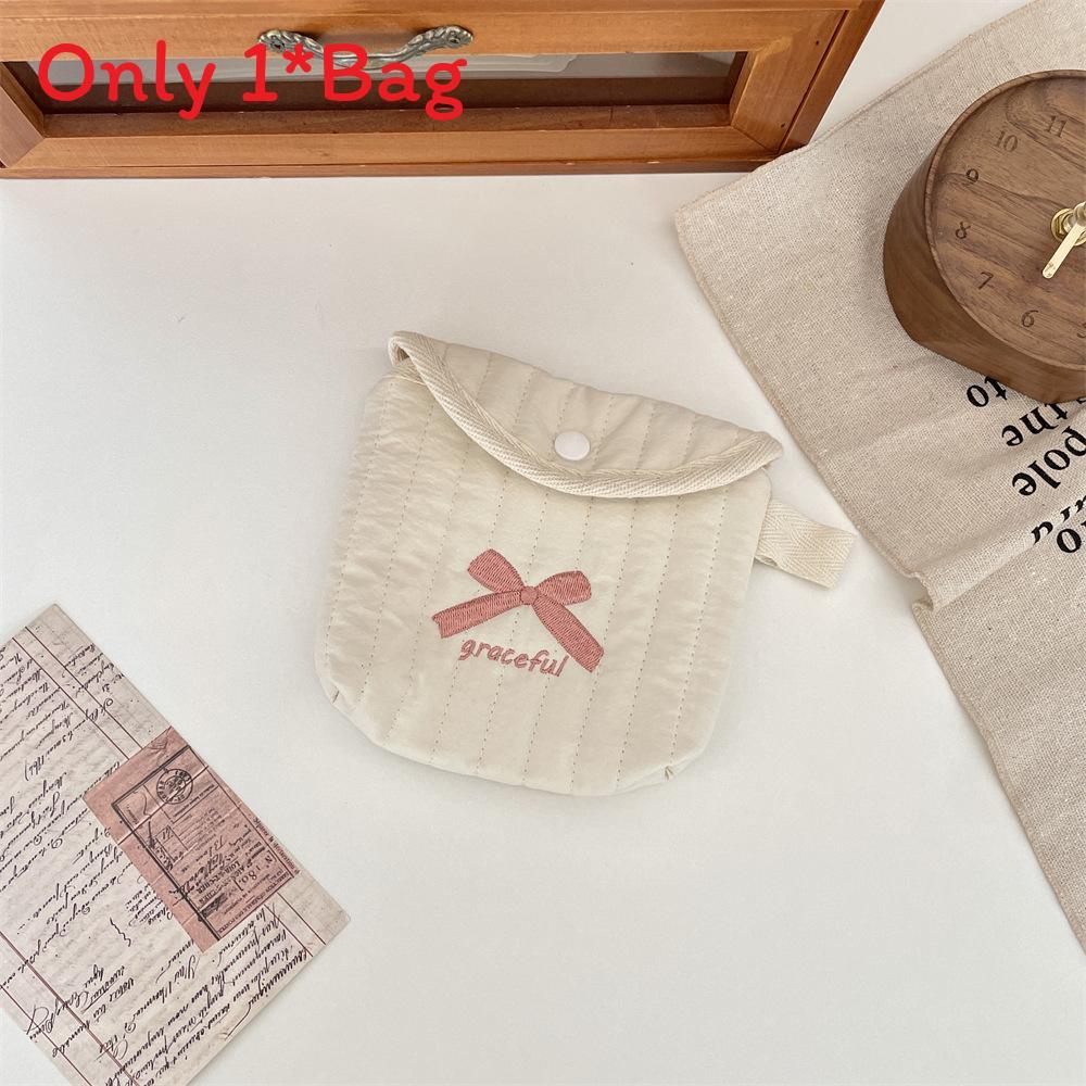 Modern Minimalist Polyester Large Capacity Sanitary Pad Storage Bag For Bedroom Organization