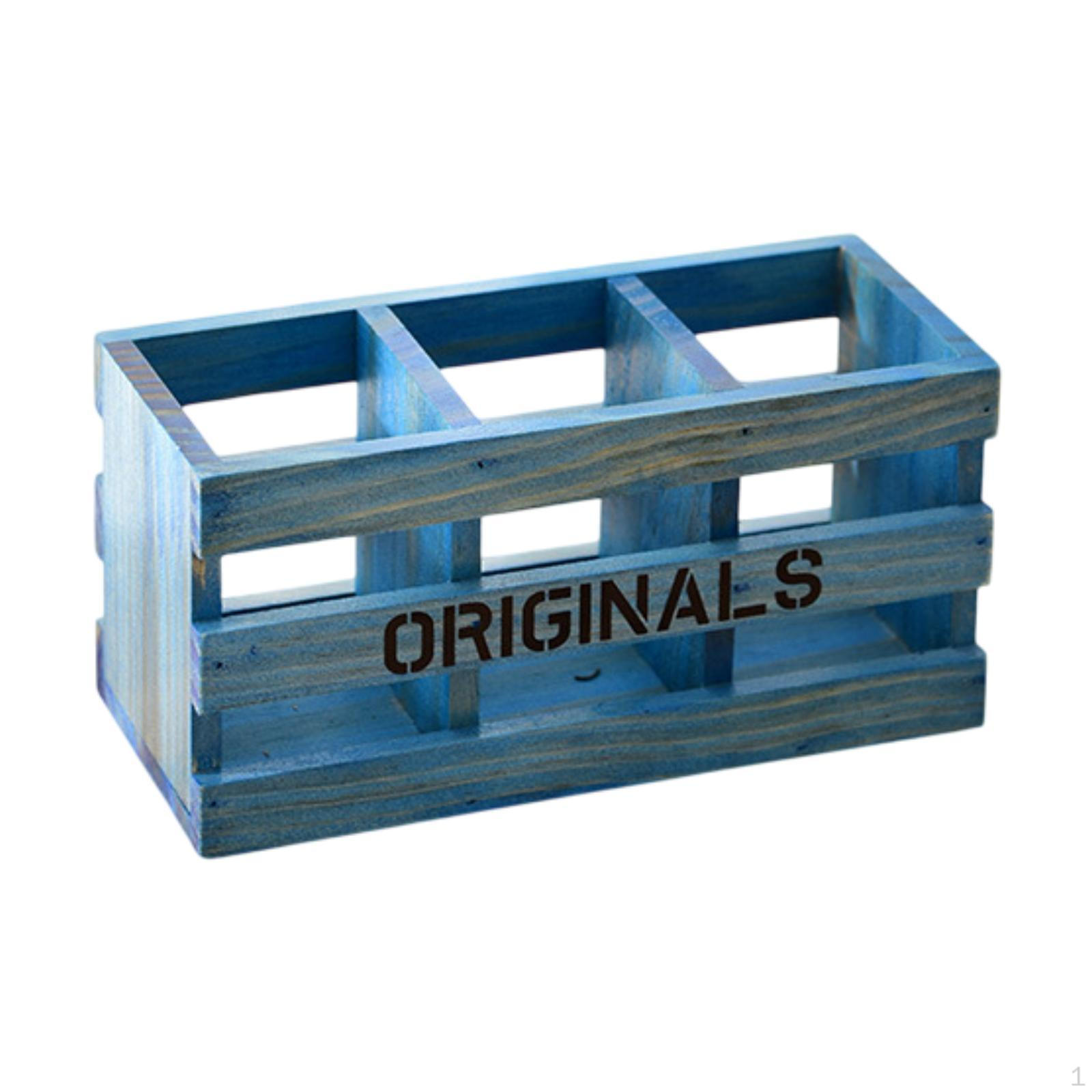 

Держатель для столовых приборов, карандаши, деревянные, 3 отделения, пульт дистанционного управления для домашнего стола синий