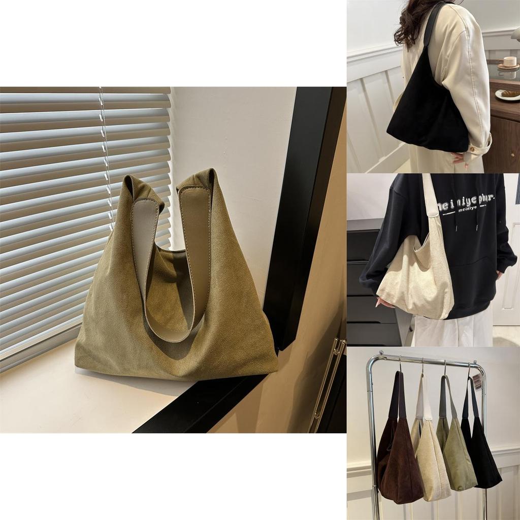 Elegant Large Capacity Nylon Shoulder Bag For Women With Trendy Street Style And Magnetic Closure