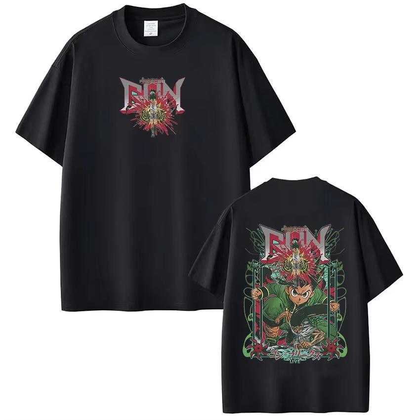 

Anime Hunter X Hunter T Shirt Gon Freecss Manga Graphic Short Sleeve Tshirt Men Women Cotton Casual Loose Tshirts Streetwear 3XL