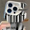 Lux Text iPhone 17 Case for Apple 15 Pro Max, Silver, Fits 14 Pro/13/16 Pro Models, Cross-Border.