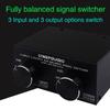 3 Input To 3 Output Fully Balanced XLR Signal Passive Stereo Selector Switch Switcher / Balanced