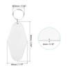 [PATIKIL] 16-Piece Vintage Motel Keychains, Blank Hotel Keychains, Diamond Shape Retro Key Tags for DIY Crafts, Ornaments, Backpacks, Luggage Labels,