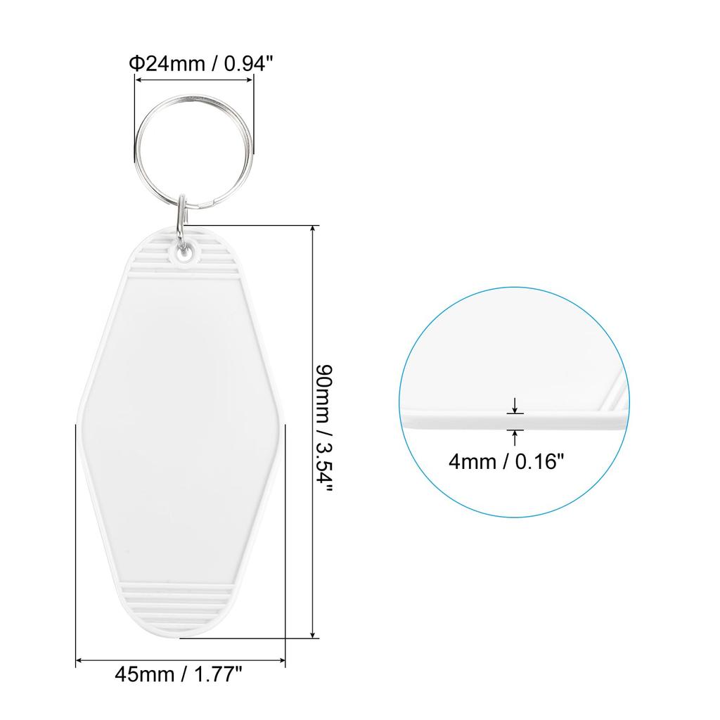 [PATIKIL] 16-Piece Vintage Motel Keychains, Blank Hotel Keychains, Diamond Shape Retro Key Tags for DIY Crafts, Ornaments, Backpacks, Luggage Labels,