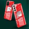 Weihnachts-Cartoon-Glashülle für Samsung Galaxy S22 S20 FE S21 Plus Telefonabdeckung S10 5G S9 Note 20 Ultra 10 Lite Shell