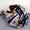 1pc Anime Characters Outdoor Umbrella - Automatic Opening/Closing, Portable 3-Fold Design, 8-Rib Iron Frame - Perfect Gift for Fans, Travelers, D