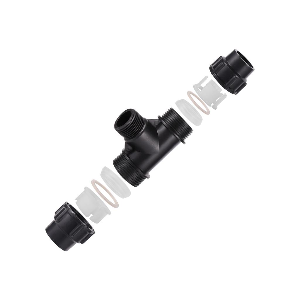 25/32mm PE Pipe Locking Connector Tee Farm Micro Irrigation Sprinkler Quick Connect Pvc Pipe Locking Connection Accessories