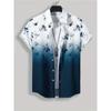 Simple Men's Shirt 3D Printed Retro Fashion Topshort Sleeve Beach Sweatshirt Street Hawaii Short Sleeved Shirt Men's Clothing