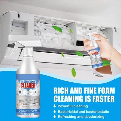 60ml Air Conditioner Cleaner Spray Multifunctional Heavy Duty Detergent Car AC Foam Cleaner Coil Cleaner For House And Car