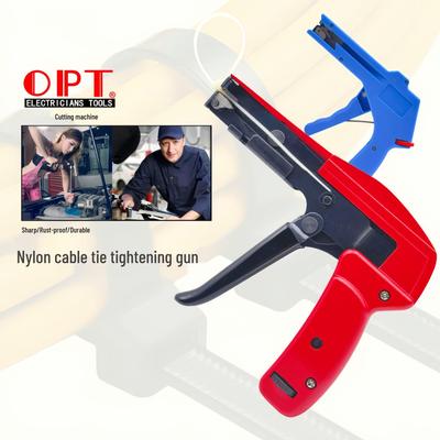 Taiwan OPT Nylon Cable Tie Gun LY-600A - Automatic Tensioning, Bundling, Cutting, Tightening Pliers for Plastic Cable Ties