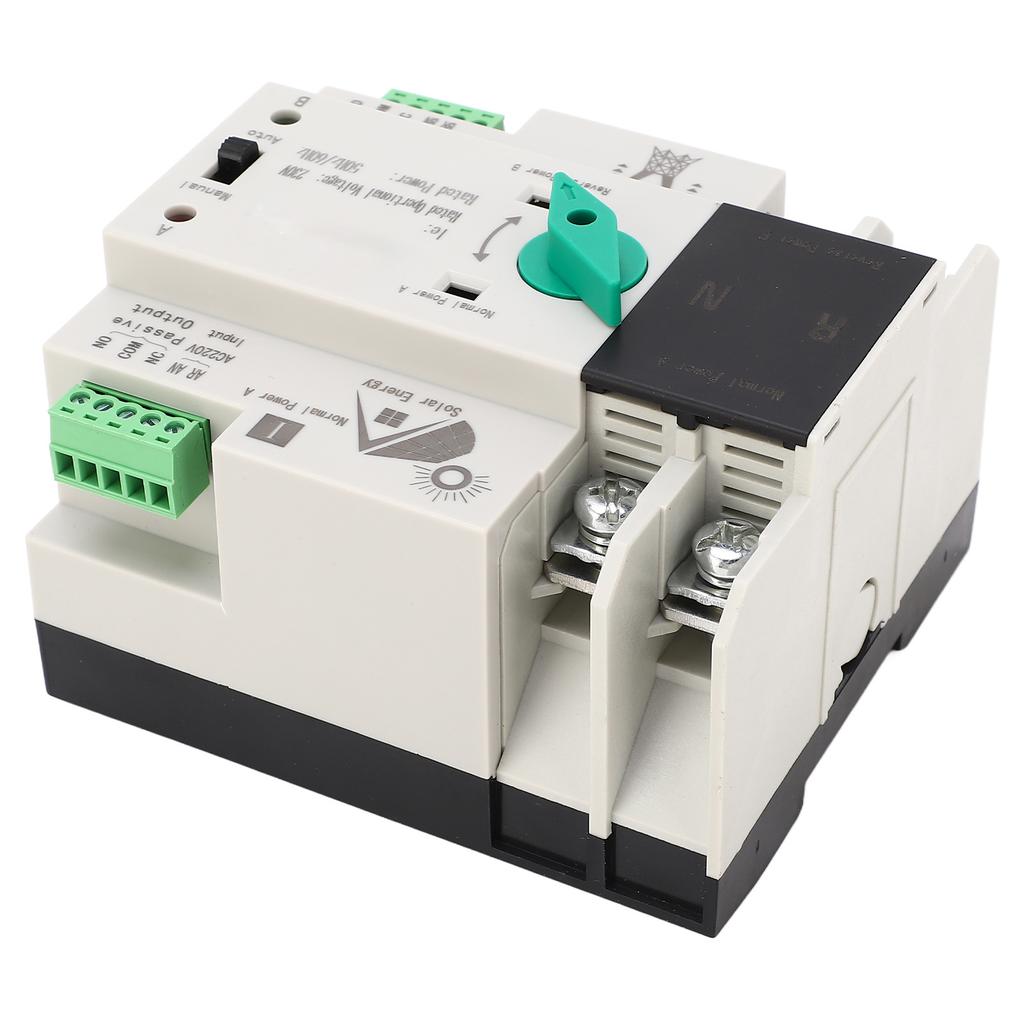 Dual Power Automatic Transfer Switch 2P Millisecond Fast Switching Timing Controller AC230V 5060Hz