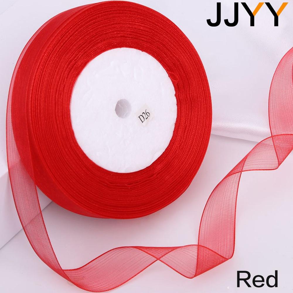 

Newest Colored Ribbon 50Yards for Decorative Gift Packing Wedding Crafts Christmas DIY Handmade Supplies Width 15MM вина червоного кольору
