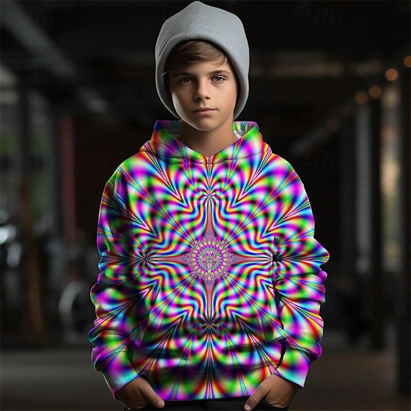 

Детская модная толстовка с капюшоном с принтом, повседневная спортивная одежда 160