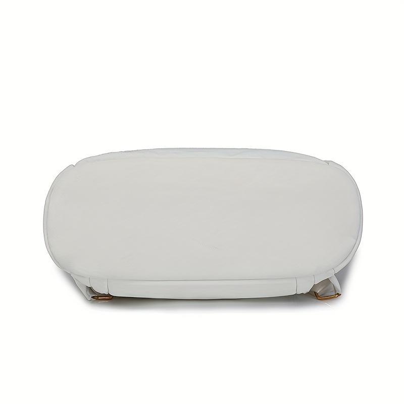 Stylish Black & White Nylon Backpack - Large Capacity, Lightweight, Multi-Pocket Design with Adjustable Straps for Travel, School, and Work