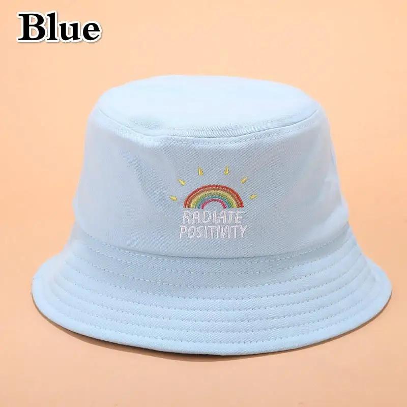 Bucket Hats Men Women Cotton Cool Reversible Fishing Caps Unisex Outdoor Sports Fisherman Hat Bob Panama Hat for Cycling Caps
