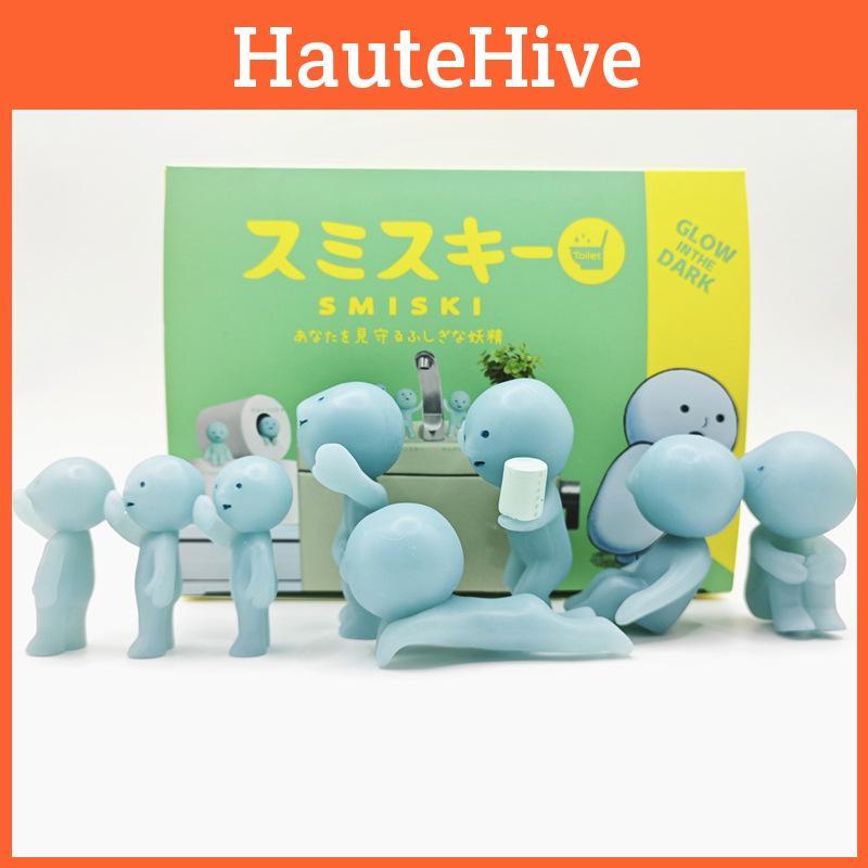 Badezimmer Elf Leuchtend im Dunkeln PVC Sammler Blind Box Figuren Heimdeko Auto