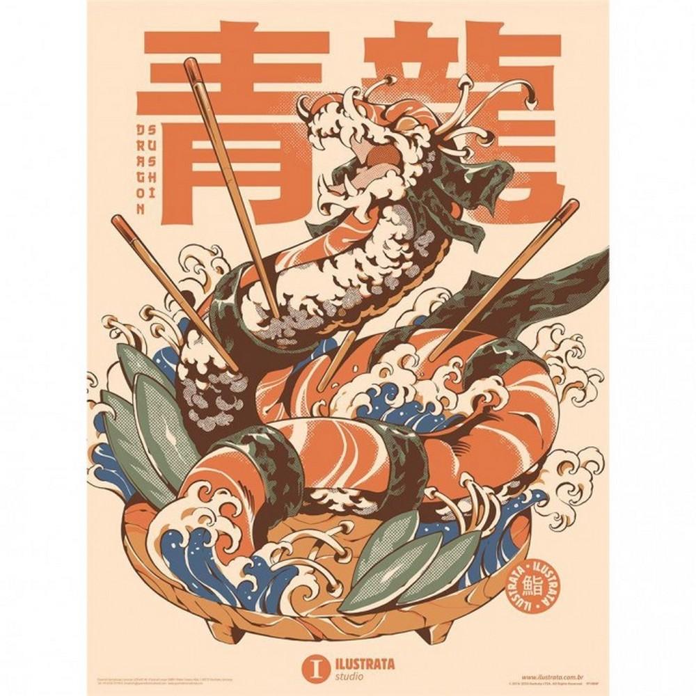 Ilustrata Dragon Sushi tisk