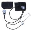 Manual Aneroid Sphygmomanometer Stethoscope Kit 1 Set Medical Grade Blood Pressure Monitor for Clinic Home Dual Use