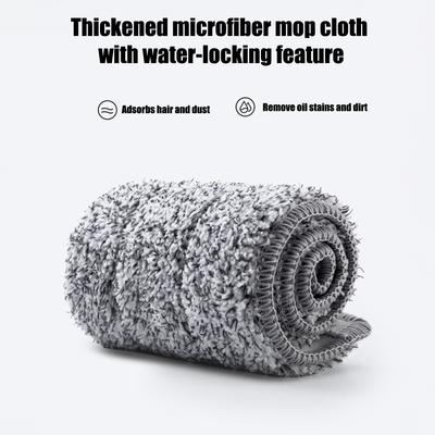Self Wringing Flat Mop Hands-Free 360 Degree Spin Cleaning Mop with 2 Washable Mop Pads Wet Dry Use
