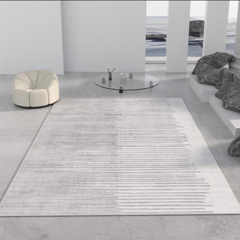 Line Light Luxury Wabi-Sabi Imitation Cashmere Non-Slip Carpet for Living Room, Bedroom, and Porch
