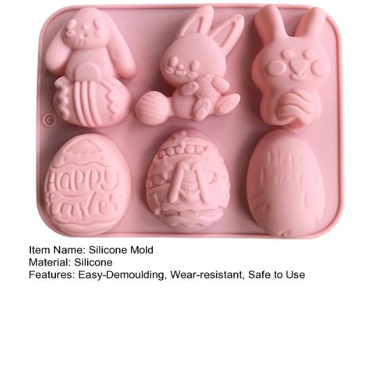 Fondantform Niedliche Cartoonform Leichtes Entformen Antihaftbeschichtet Hitzebeständig Lebensmittelqualität DIY Herstellung Wiederverwendbar Tier Osterei