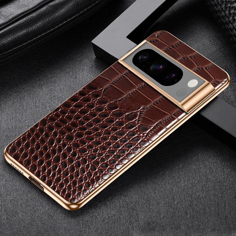 

Чехол для телефона LANGSIDI из натуральной кожи для Google Pixel 9 Pro XL 6 7 8 Pro 7A 6A, роскошный противоударный защитный черный чехол для камеры For Pixel 9