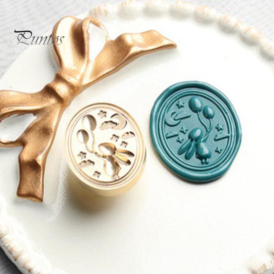Craft Stamp for Journaling Embossed Wax Seal Stamp, Zinc Alloy Sealing with Various Personalized Patterns Wedding Invitations Envelopes Gift Packaging