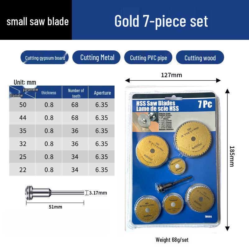 Mini High-Speed Steel Saw Blade for Woodworking and Plastic Cutting