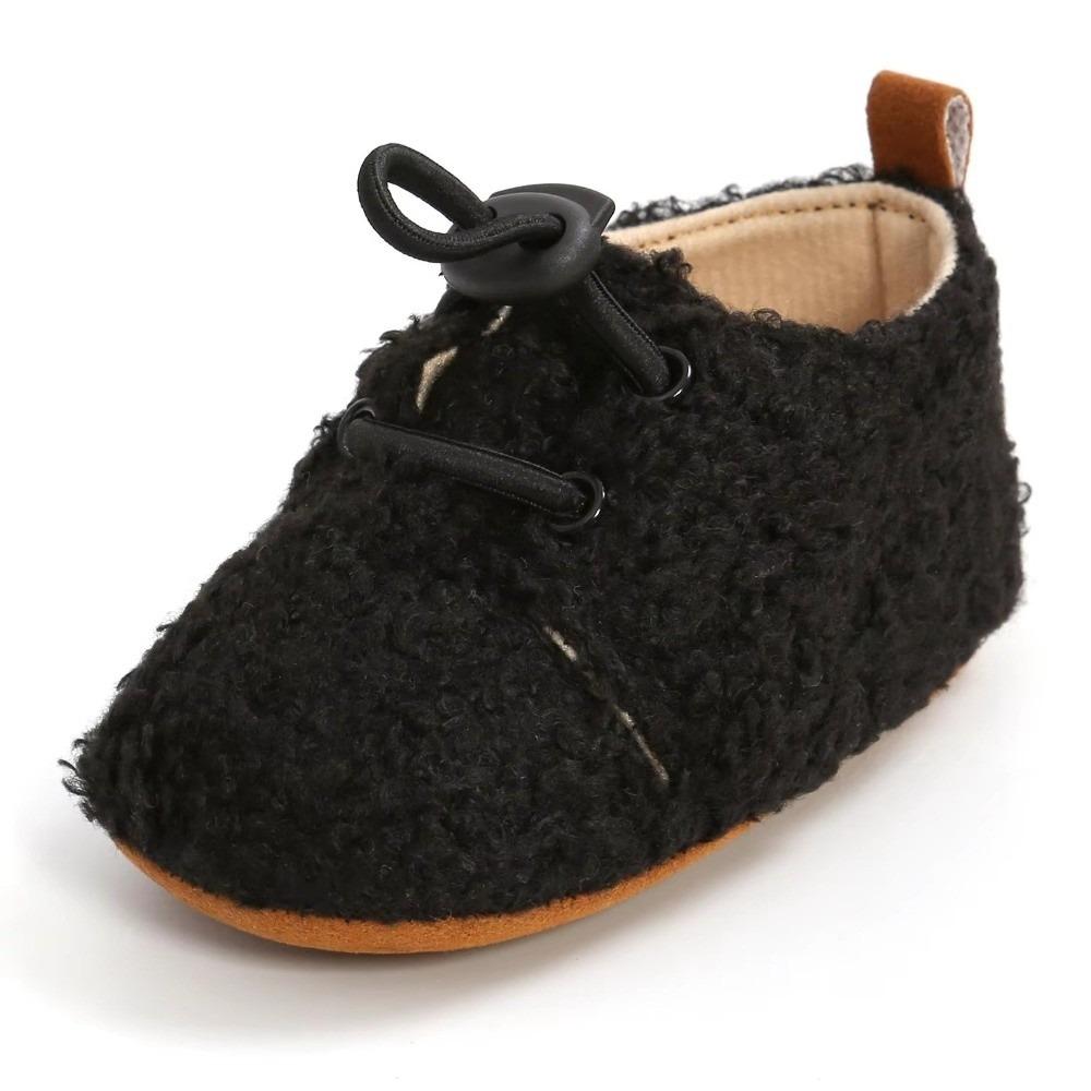 Anti-Slip Toddler Shoes Fluff Material Infant Crib Shoes New Winter Baby Shoes For Baby Girl