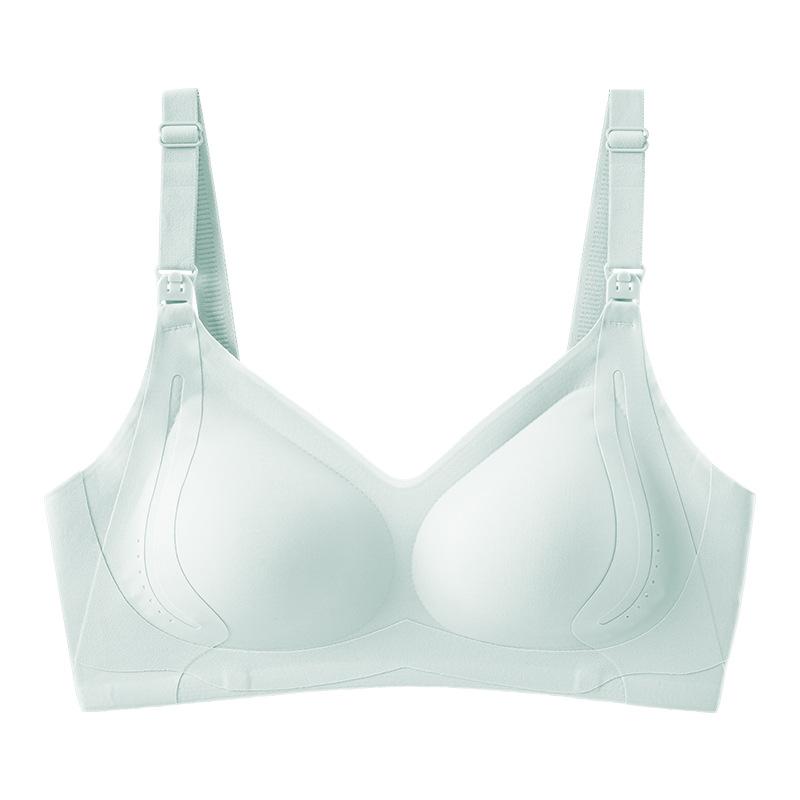 Nursing Bra for Women Anti-sagging Gathered Postpartum Breastfeeding Seamless Nude Sleeping Maternity Underwear