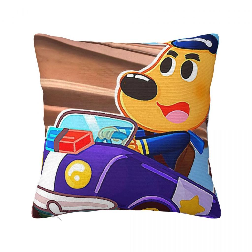 Sheriff Labrador Square Pillowcase Cushion Cover Comfort Pillow Case Throw Pillow Cover for Home Bedroom Car