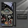 Magic Mushrooms Art Black Phone Case For Samsung Galaxy S26 Ultra S25 Edge S24 FE S23 Plus S22 S21 S20 S22 S25 24 5G Glass Cover