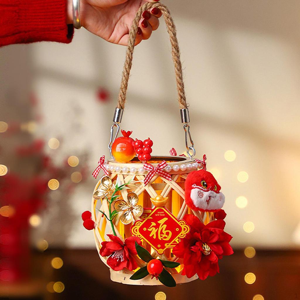 Chinese Lantern Year Housewarming Gift Home Traditional Handheld Party Supplies for