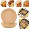 Air Fryer Disposable Non - Stick Round Paper Baking Mats 16/20cm, 50pcs Kitchen tools AirFryer Baking Accessories
