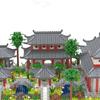 Ancient Suzhou Garden Micro-particle Building Blocks High Difficulty Puzzle Building Blocks Toys Series for Boys and Girls