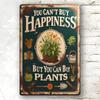 Vintage Metal Sign Plants Quote Wall Decor for Home Garden Cafe Gift