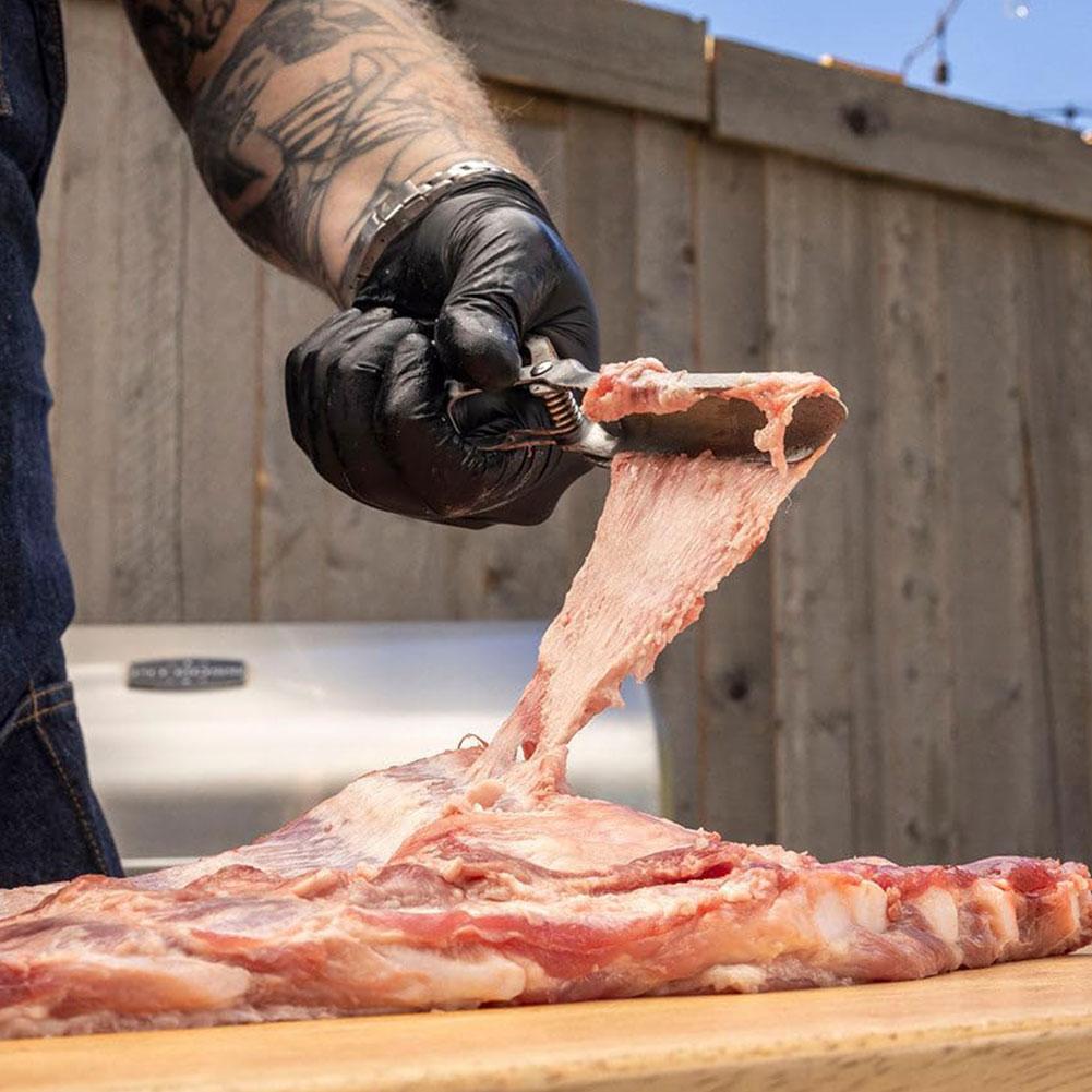 Stainless Steel Rib Membrane Remover Dishwasher Safe Catfish Skinner Plier Skinning Plier for Membrane Removal