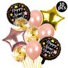 Happy New Year Set 2025 New Year Theme Balloon Aluminum Film Balloon Decoration Annual Meeting Atmosphere Decoration Supplies
