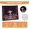 Day of The Dead Table Runner Dia De Los Muertos Tablecloth Mexican Halloween Sugar Skull Home Kitchen Dining Table Decorations 13x72 Inch