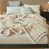 Autumn Winter Warm Sleeping Blanket Soft Comfortable Flannel Fleece Blankets for Bed Cozy Fluffy Warmth Blanket
