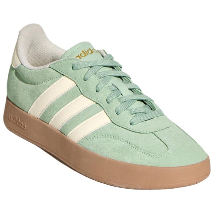 adidas BARREDA Low Top German Army Trainers Unisex Green White KH7001